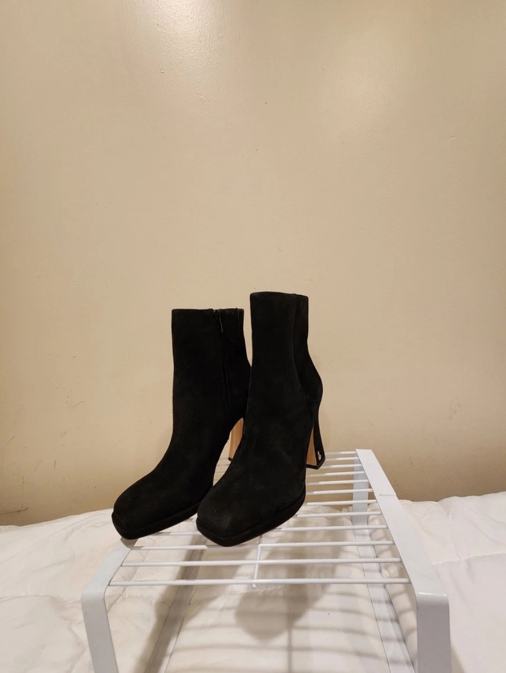 🌺Sam Edelman Womens Jaye Suede Ankle Booties Black Sz 7.5 M,NWOB, MSRP $180 - Picture 8 of 16